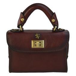 Pratesi Lucignano Small Bruce Borsetta in vera pelle - Lucignano Small Handbag B280/20 Chianti